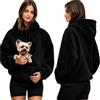 Generic Felpa Porta Gatto Cane con Tasca per Cotone Donna Peluche Cani Felpe Invernali Cappuccio E Gatti Marsupio in con Animali per E Pullover Casual Invernale Unisex Casa All'aperto per Gatti