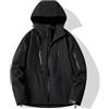 HADAVAKA Men's Women's Lightweight Water-Resistant Jacket, Breathable Fabric Long Sleeve Zip Up Outdoor Coat With Pockets, Wind-Resistant Comfort Outerwear for Spring Fall