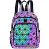 RANSUU Borse geometriche Riflettenti Zaino Donna Borsa Holographic Holo Borsa Borsa a Tracolla Borsa a Tracolla Geometrica Luminosa Set di Borse per cellulare, No.b, Taglia unica