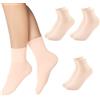 Maxmoc Calze da Ballo per Ragazze, 3 Paia di Calze da Ballo Senza Cuciture, Morbide e Traspiranti per Balletto, Jazz, Yoga, Ginnastica (6 UK Bambino-3.5 UK)