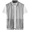 Generico Gilet da Uomo Estivo Casual Leggero in Rete Traspirante da Pesca Safari da Viaggio con Foto Gilet con Cerniera Senza Maniche
