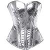 Josamogre Corpetto Bustino Pelle Ecopelle Barocco Lingerie Sexy Burlesque Halloween Fantasy Top