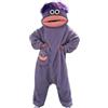 HULG Silly Onesie. Tuta Intera Mostro Bocca Grande in Pile Corallo Morbido, per Adulti, Pigiama Divertente e Caldo per Feste di Compleanno e Carnevale