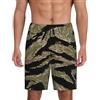 NImongt Tiger Stripe Camo Stampa Uomo Breve Pigiama Pantaloni Lounge Traspirante Leggero Weekend Estate Sleepwear
