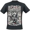 Ozzy Osbourne Angel Goth Uomo T-Shirt Nero 100% Cotone Regular