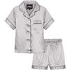 CityComfort Pigiama Bambina Corto Pigiami Estivi Ragazza Set Pigiami Raso 2 Pezzi Camicia con Bottoni Abbigliamento da Casa Traspirante Idea Regalo
