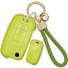 Jinhon Portachiavi in pelle fatta a mano per Jeep Compass 2016 2019 Renegade Cherokee Grand Commander Dodge Bling Diamond portachiavi accessori guscio chiave 4 pulsanti B verde