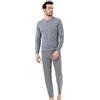 il granchio Pigiama Uomo Invernale Pigiama Uomo Caldo Cotone Disponibili Anche Taglie Maxi (4000 Grigio Melange, XL)