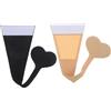 IMIKEYA Tanga Invisibile da Donna Senza Cuciture, 2 Pezzi, Cotone | Adesivo, senza Spalline, Uso per Party e Matrimoni, Heart-shaped, Intimo Invisibile