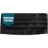 Wjelet Fascia cummerbund da uomo in raso nero tinta unita regolabile per uomo classico smoking plissettato cintura formale nero cumberband per uomo accessorio per abiti per matrimoni, balli e feste