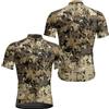 ENEN Maglia Manica Corta da Ciclismo Uomo, Magliette Ciclismo Asciugatura Rapida Traspirante XS-4XL Stile Mimetico Maglietta da Bici MTB con Cerniera e 3 Tasche per Mountain