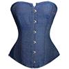 Josamogre Donna Sexy Bustino Corsetto Gotico Burlesque Jeans Modellante Dimagrante con Vittoriano Renaissance