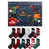 soxo Calendario Dell'avvento - Regalo Natale - Calze Uomo & Donna 35-45 | advent calendar originale, fantasie molto divertenti, tessuto morbido in cotone, atmosfera festiva christmas