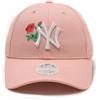 New Era Berretto da donna MLB 9FORTY Rose New York Yankees rosa pastello | Regolabile