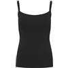 Cosabella Canotta Talco Curvy Donna, Nero, M