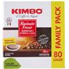 Generico Confezione per Kimbo Cialde Caffè Compostabili ESE - 80 Cialde - Macinato Fresco - Family Pack