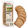 LOVE KETO Pan bauletto keto ai cereali Low Carb, 3 pan carre da 360g - Made in Italy | Pane proteico chetogenico ipocalorico 29,88g di proteine per 100g, basso contenuto di carboidrati