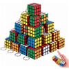 KOHVAN 20 Pezzi Mini Cubo Magico Portachiavi 3x3, Gadget Compleanno Bambini, Rompicapo Educativo e Anti-stress per Regalini Fine Festa, Riempitivi Pignatta e Calendario dell'Avvento