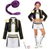 Festicy Costume da Cacciatrice di Demoni per Bambina Halloween e Carnevale | Vestito Huntrix Bambina, perfetto per Costume K-Pop Demon Hunters e Cosplay Rumi