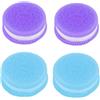 MUNZE Giochi Da Schiacciare Antistress, 4 Pezzi (2 Blu E 2 Viola), Dimensioni 3.8Cm Lungo 1Cm Alto