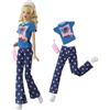 Codulu Vestiti per bambole da 11,5 pollici-Completi-#54-B | 4 pz/set,pantaloni top scarpe borsa,bambola americana 30cm,bambola BJD 1/6,regalo per bambini