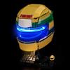BrickBling Set di luci a LED compatibile con casco Lego Ayrton Senna 43024 | (senza modello), set di illuminazione decorativa, montaggio semplice e illuminazione stabile, regalo perfetto per le feste