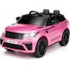 Garvee Land Rover Auto Elettrica per Bambini Licenza Ufficiale 12V, Rosa | 2 Posti,Telecomando 2.4G Sospensioni Indipendenti LED USB Bambini 3-8 Anni