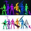 Cattle 6 pezzi luminosi T13 Titanio 13 Giocattoli stampati 3D Dummy 13 Action Figure (montaggio completato) Lucky 13 Robot Action Figure Dummy Decorazioni per desktop per l'ultima collezione di giochi