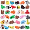 JOLCEEY Set di 36 animali 3D mobili, 1,7-4,6 cm, grandi animali stampati in 3D, colorati, per feste di compleanno dei bambini, idea regalo, decorazione per ufficio, giocattolo antistress