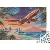 9K4D7V2G Aereo Passeggeri Costa Tropicale Puzzle 1000 Pezzi per Adulti Carta Gioco di Puzzle Vista Notturna Città Relax Regalo Focus Decorazione 52x38cm/1000pcs
