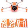 WRAPGRADE Skin Compatibile con DJI Mini 3 | Accent Color (NEON ORANGE)