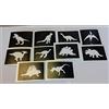 Dazzle Glitter Tattoos 30 x Dinosauro Stencil a Tema Misti per Scintillio Tatuaggi T-Rex segosaurus Mammut