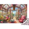 9K4D7V2G Serra di vetro soleggiata Puzzle 1000 Pezzi Puzzle per Adulti Carta Relax Concentrazione Famiglia Decorazione Regalo 52x38cm/1000pcs