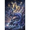 ASDFGHJKLZA Zodiaco Capricorno Puzzle 1000 Pezzi, Gioco di Concentrazione | Puzzle 1000 pezzi, formato 70x50cm, dai 14 anni, tema Zodiaco Capricorno per decorazione dopo incorniciatura e regalo