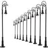 Evemodel 10 Pezzi Modello Ferroviario treno LED lampada post Luci stradali Bianco HO Scala