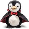 Steiff Peluche Nibble il Pinguino Vampiro, dolce animale di stoffa per bambini e bambine, Friends, pupazzo di 15 cm, multicolore, 057199