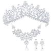 MZSX Corona Tiara, Sposa Principessa Donna Bambina, corona con strass, Bridal Birthday Party, accessori per capelli da donna, Bridal Birthday Party, Dresses Pageants Princess Decorazione. Oro rosa