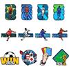 LALASTYLE Set di 12 spille da calcio per la Coppa del Mondo, in metallo, per borse, cappelli, giacche, zaini, spille da bavero a tema sportivo per fan, bomboniere per feste, regali souvenir per tornei