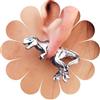Yheakne Orecchini a perno in argento con dinosauro punk, orecchini dinosauro, orecchini dinosauro, graziosi orecchini con animali, gioielli per donne e