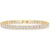 PAVOI Bracciale da donna in argento placcato oro 14 carati con zirconi cubici tondi, trinità, radiante, pera, San Valentino, pietre a cuore, gioielli