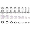 Vankula Kit ecarteur oreille 16 Pezzi stretching d'oreille plug tunnel 1,6mm - 10mm in Acciaio inossidabile piercing lobe espansori Gioielli Uomo Donna