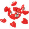 TOPPERFUN 12pezzi Spilla Cuore Rosso Per Spille Decorative Per Abbigliamento e Accessori Idea Per Compleanni e Anniversari Femminili