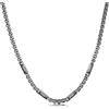 Glimmerday Collana Uomo Personalizzata con Incisione Nome in Acciaio Inossidabile Catena Argento per Papà Marito Fidanzato Regalo Festa del Papà Compleanno Anniversario Natale