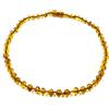 Amber Jewelry Shop Collana di ambra (unisex) 34 cm - Collana fatta a mano in ambra baltica naturale certificata (cognac), ambra, ambra, Ambra, Ambra