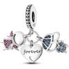 Unique Charm Forever con Bimba, Coccinella e Ape in Argento 925 per Pandora