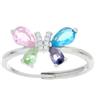 Urania Preziosi - ANELLO DEMETRA MM 10X15 IN ARGENTO 925 CUORE FARFALLA R1824COL