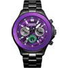 FILIPPO LORETI | The DC Collection - Orologi da uomo, cronografo da uomo, cassa in acciaio inox da 42 mm e bracciale SST nero, 10 ATM WR, MechaQuartz, edizione limitata regalo