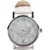 Sonew Orologio al Quarzo da Donna Orologio da Polso analogico Femminile con Cinturino in Pelle PU Cinturino in Pelle Moda Semplice Disegno a Farfalla