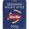 Barilla Pasta Sedanini Rigati di Semola di Grano Duro, I Classici, 500g | Tempo di Cottura 12 Minuti