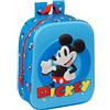 safta MICKEY MOUSE 3D - Zaino per asilo 3D, adattabile al carrello, facile da pulire, ideale per bambini di diverse età, comodo e versatile, qualità e resistenza, 22 x 10 x 27 cm, colore blu, blu,